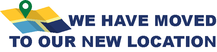 Image states:  We have moved to a new location